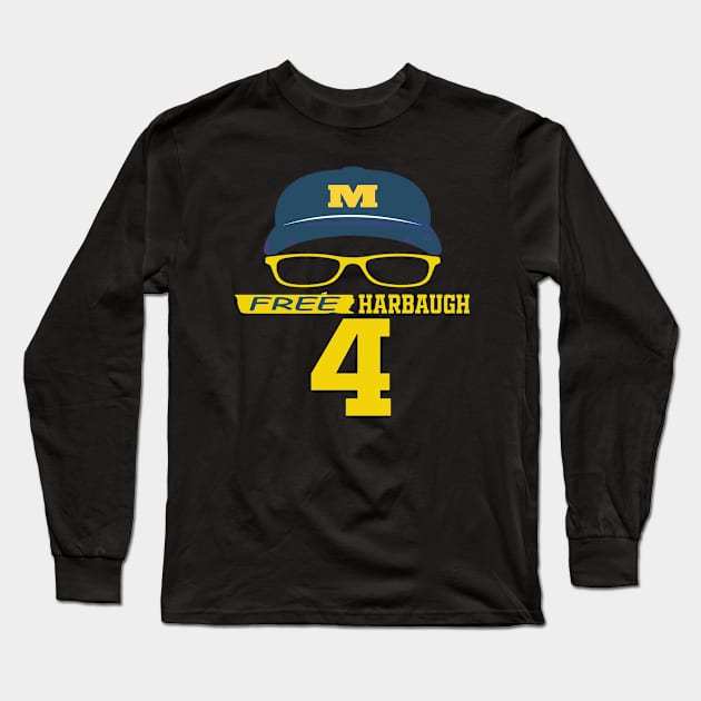 free harbaugh Long Sleeve T-Shirt by toko om adon